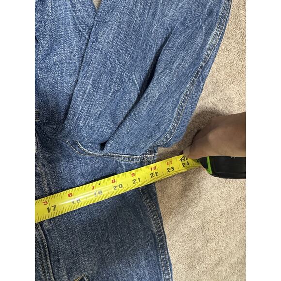 2014 American Eagle Outfitters Denim Athletic Fit Jacket Mens Large Blue Jean - Picture 7 of 8